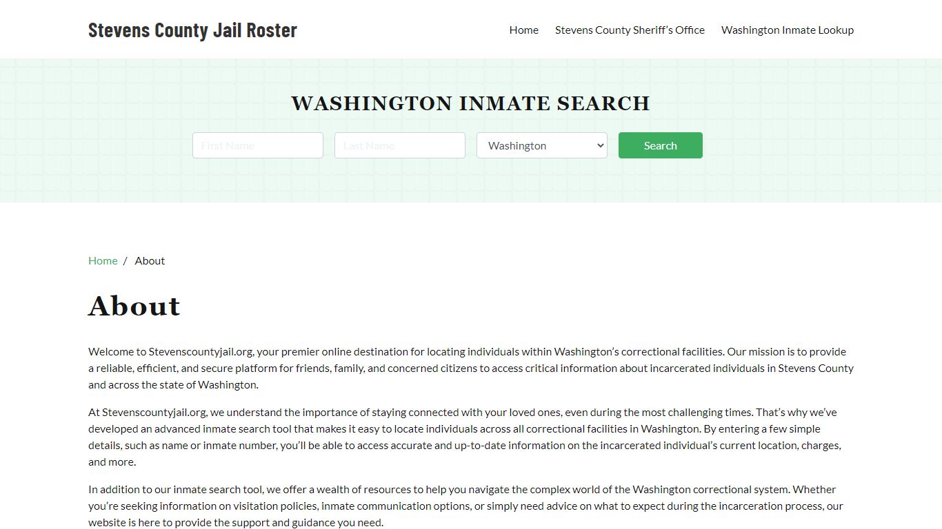About - stevenscountyjail.org
